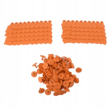 100 zestaw plastikowy identyfikator zwierząt