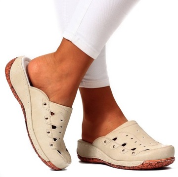 ШЛЕПАНЦЫ ЖЕНСКИЕ ОРТОПЕДИЧЕСКИЕ ИЗ ЛЕГКОЙ ШИТОЙ КОЖИ