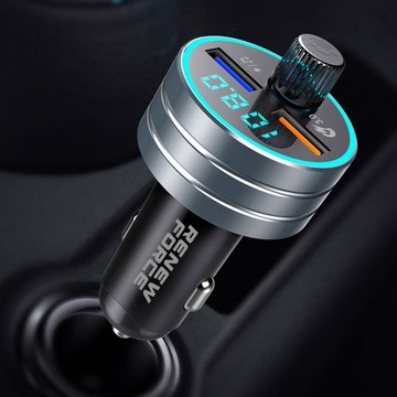 МОЩНЫЙ Bluetooth FM-передатчик Автомобильный MP3 QC 3.0 БЫСТРОЕ Зарядное устройство 24 Вт
