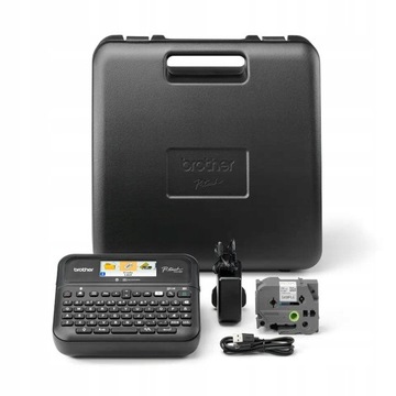 Drukarka etykiet Brother PT-D610 PT-D610BTVP walizka Bluetooth USB