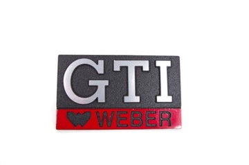 Emblemat GTI WEBER W Grill VW Golf 1/Jetta 1/Caddy