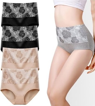 Женское нижнее белье из хлопка, корректирующее живот, трусики с завышенной талией, 3XL.