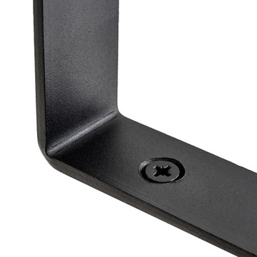 2 x СТАЛЬНАЯ ПОДДЕРЖКА ПОЛКИ, ЧЕРНАЯ - РУЧКА ДЛЯ ПОДДЕРЖКИ ПОЛКИ + ВИНТЫ