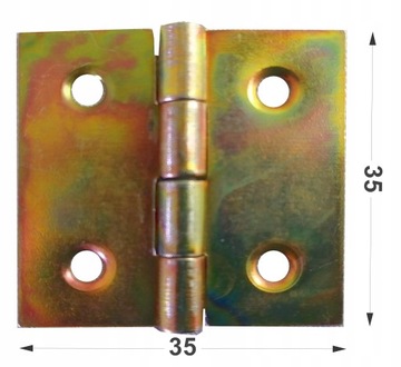ПЕТЛЯ СТРОИТЕЛЬНАЯ ДВЕРНАЯ 35 x 35 ОЦИНКОВАННАЯ 2 ШТ.