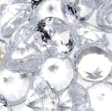 Кристаллические гальки бриллианты искусственные камни 2 см 4 шт. Каждый цвет