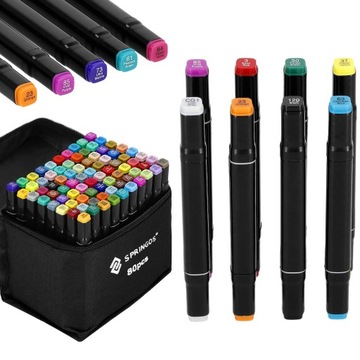 АЛКОГОЛЬНЫЕ МАРКЕРЫ, ТРИПС, НАБОР ИЗ 80 ШТ. PRO BAG