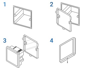 LAUDIO W10BT Odtwarzacz ścienny z Bluetooth Biały