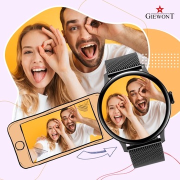 SMARTWATCH GIEWONT Supernova SmartCall GW330-3 Черный блеск/Эффект черного цвета