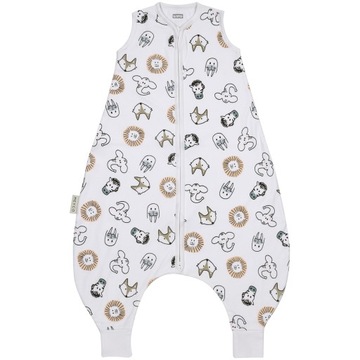 Meyco Baby Animal letni śpiworek z nogawkami - multicolour - 104cm