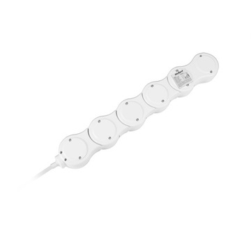 Удлинитель питания Rebel (змейка), 5 розеток, кабель 1,5 м.