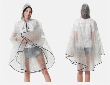 Пончо многоразовый водонепроницаемый EVA женский дождевик плащ мужской пончо с капюшоном