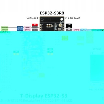 LILYGO T-Display-S3 ESP32-S3 1.9 в ST7789 просмотров