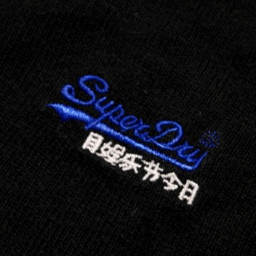 SUPERDRY _ MARKOWY CIEPŁY SWETER Z LOGO _ L/XL