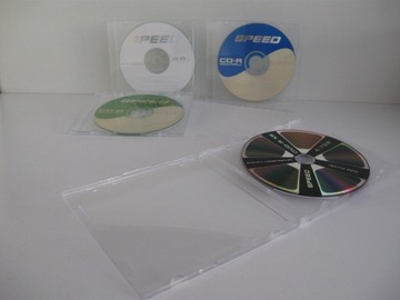 Pudełka CD x 1 SLIM na płyty bezbarwne 100 szt