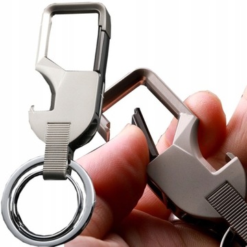 Мужской металлический брелок с открывалкой для бутылок