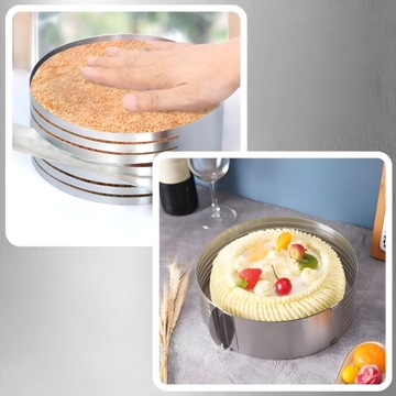 Регулируемый край края для резки торта, нож для резки бисквита, форма для торта