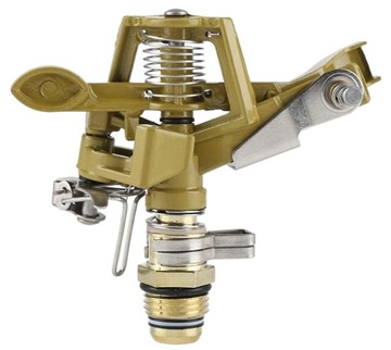 СПРИНКЛЕР САДОВЫЙ МЕТАЛЛИЧЕСКИЙ ПУЛЬСИВНЫЙ ПРИВОД ВРАЩАЮЩИЙСЯ НА 360° СПРИНКЛЕР 1/2