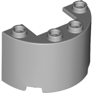 4You LEGO 35402 24593 1/2 WALCA 2X4X2 JASNO SZARY