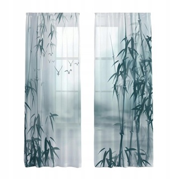 Zasłona okienna Bambus Wzór 32x241cm