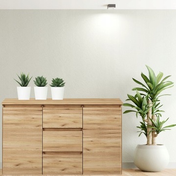 КОМОД 120 СМ K3 ЗОЛОТОЙ ДУБ СПАЛЬНЯ ГОСТИНАЯ