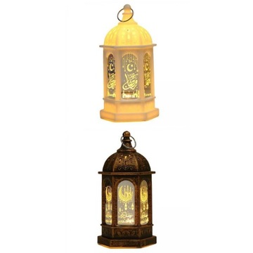 2x Światła Ramadan Ozdoby Ozdobne