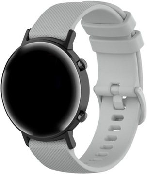 PASEK UNIWERSALNY 20mm do ZEGARKA SMARTWATCH SAMSUNG HUAWEI XIAOMI SZARY