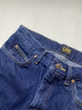 Lee Regular Fit granatowe Spodnie jeansy W 33 L 33