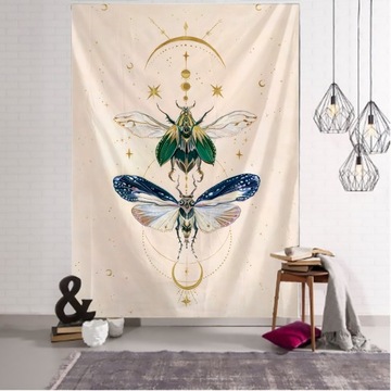 150*100cm GOBELIN Prosty Tarot kwiat wzór motyl