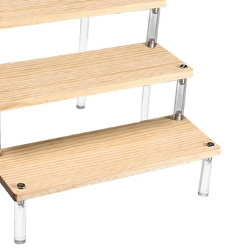 Acrylic Display Stand Counter Retail Riser 4 Tiers
