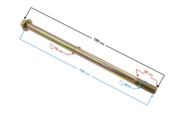 Ось переднего колеса мопеда Ranger Classic E4/E5