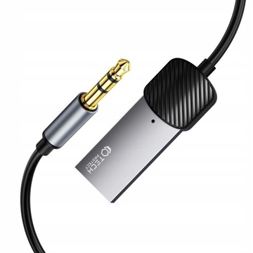 ADAPTER ODBIORNIK DŹWIĘKU AUDIO BLUETOOTH 5.0 DO AUX AUDIO JACK POD USB-A