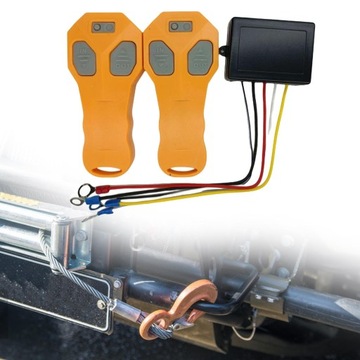 Комплект беспроводного пульта для автомобильной лебедки. Пульт для квадро-лебедки.