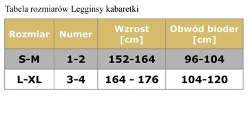 MIRELLA Legginsy kabaretki długie roz1/2 Bianco