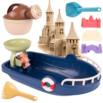 НАБОР ИГРУШЕК ПЕСОЧНИЦА ИГРУШКИ ДЛЯ ПЛЯЖА ЛОДКА ЛЕЙКА