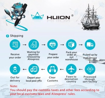 Цифровой аккумуляторный стилус HUION PEN68D/P68D Замена PC332/PE330