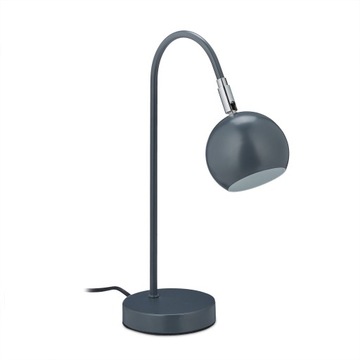 Szara lampka na biurko lub stolik nocny GWINT G9 37,5 x 12 x 24,5 cm