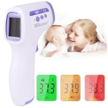 TERMOMETR BEZDOTYKOWY NA PODCZERWIEŃ LCD PIROMETR