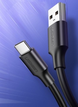 КАБЕЛЬ ТИПА C USB-A — КАБЕЛЬ USB-C 480 МБ/С 3 А БЫСТРЫЙ ПРОЧНЫЙ 1,5 М