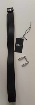 USZKODZONY Hugo Boss Pasek czarny 120CM P1A169