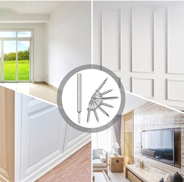 GWÓŹDŹ DO LISTEW PRZYPODŁOGOWYCH Z PODWÓJNYM ŁBEM BEZ SZWU 100 SZT ZESTAW