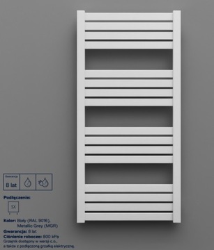 Grzejnik łazienkowy ONNLINE PBV 440x1110 429W (75/65/20)