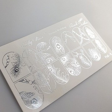 NAKLEJKI NA PAZNOKCIE LUCKY ROSE FOIL SILVER - 8