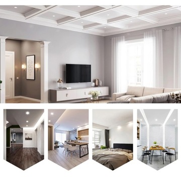 НАБОР 10x СВЕТОДИОДНЫХ ПОТОЛОЧНЫХ СВЕТИЛЬНИКОВ 230В 7ВТ КРУГЛЫЙ