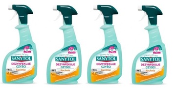 Sanytol Spray Do Kuchni 4x500ml Cytrusy