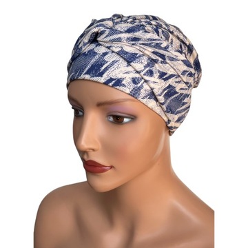Stylowy turban Sara 362 także po chemioterapii najlepsza ochrona i wygoda