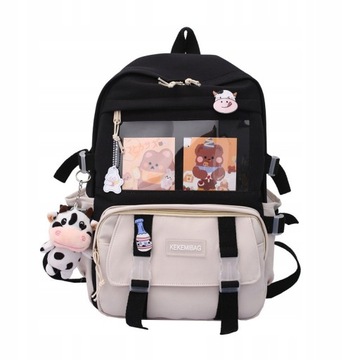 Plecak Kawaii Nylonowa torba szkolna na laptopa