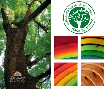 Деревянная Радуга ГРИММ 12 шт. Деревянные кубики ДЛЯ ДЕТЕЙ Пастель 3+