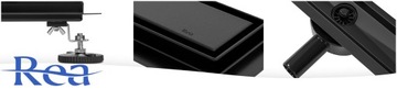 ЛИНЕЙНЫЙ ДРЕНАЖ REA NEO PURE PRO BLACK 80 ЧЕРНЫЙ НАБОР