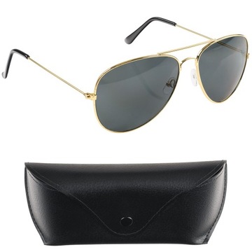 OKULARY Przeciwsłoneczne AVIATOR US Army - CIEMNE