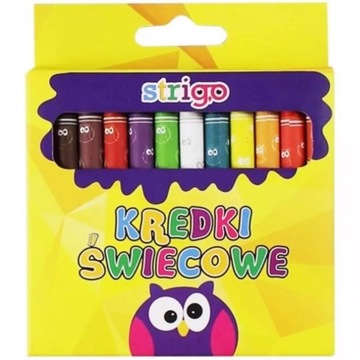 STRIGO Kredki świecowe 24 kolory
